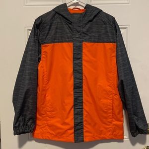 Faded Glory orange and grey lightweight jacket